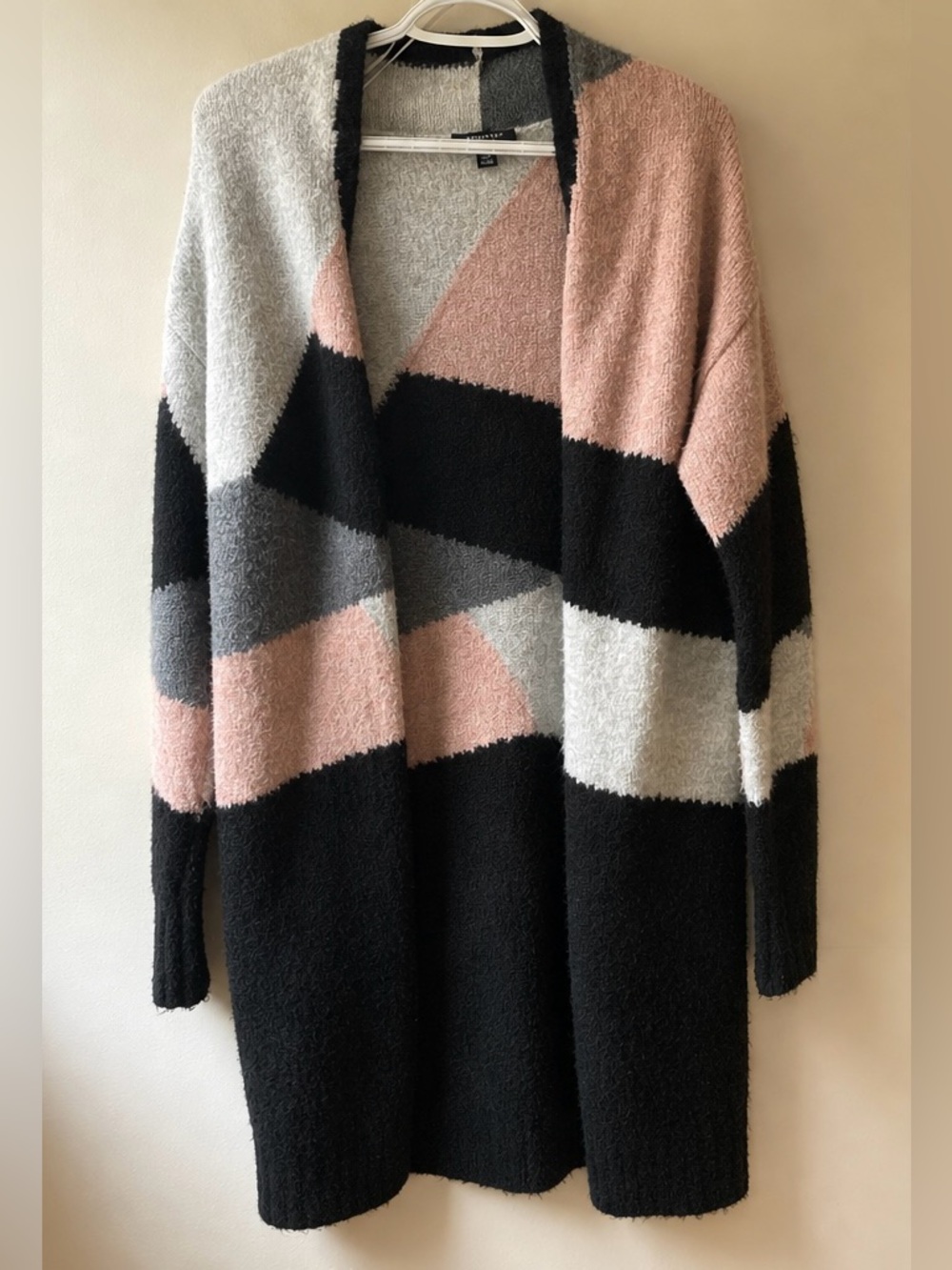 Le Château Women's Patchwork Color Block Cardigan